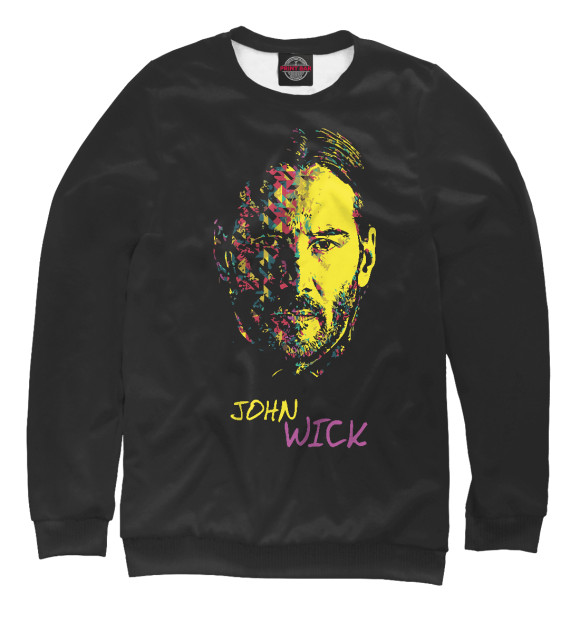 Свитшот для мальчиков с изображением John Wick цвета Белый