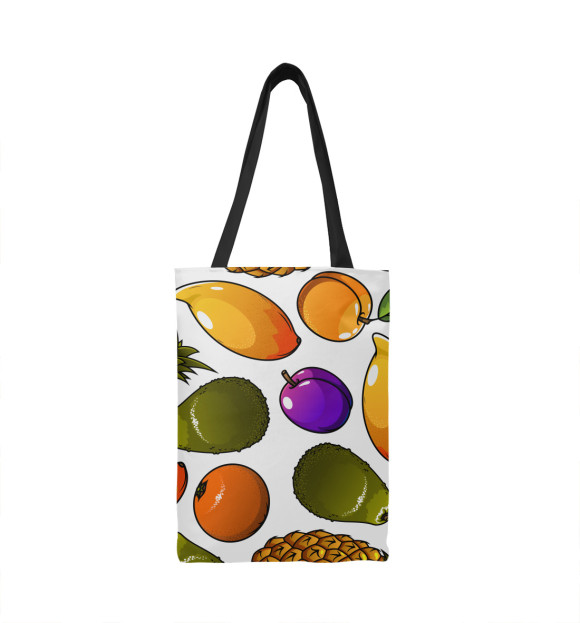 Сумка-шоппер с изображением Фрукты цвета 