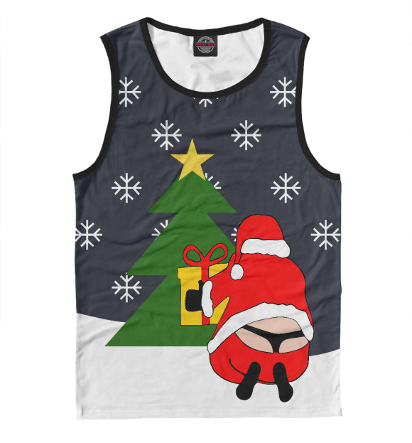 Майка для мальчика с изображением Подарок от Деда Мороза цвета Р‘РµР»С‹Р№