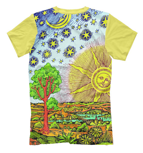 

Футболки Print Bar, Молочно-белый, Гравюра Фламмариона в цвете