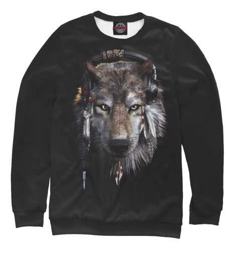 

Свитшоты Print Bar, Белый, Волк в нашниках