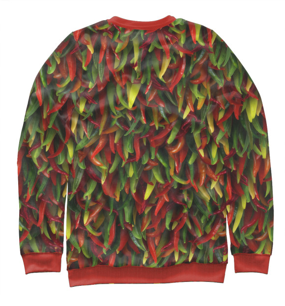 Мужской свитшот с изображением Перчики цвета Белый