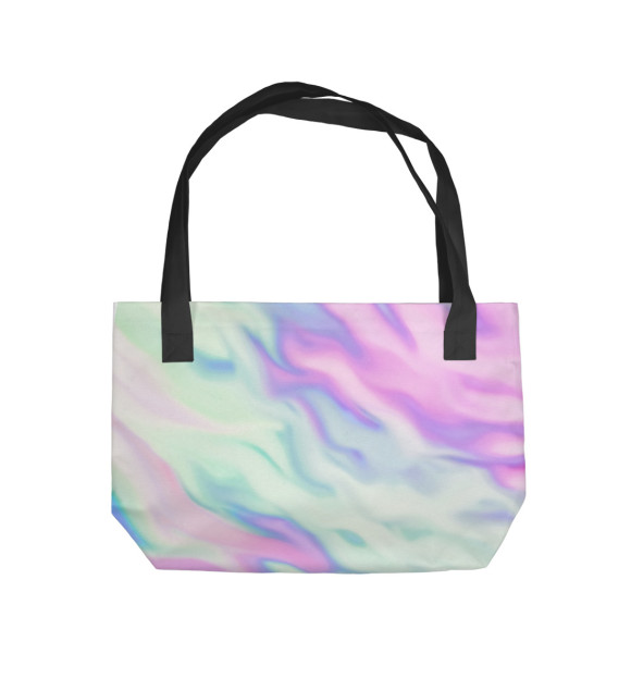 Пляжная сумка с изображением Розовая акварель цвета 