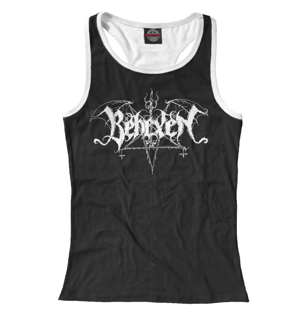 Женская майка-борцовка с изображением Behexen цвета Белый