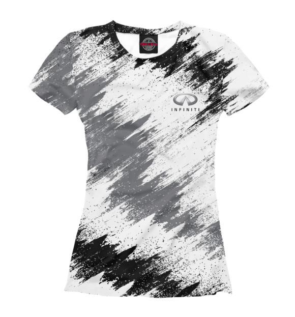 Женская футболка с изображением Infiniti цвета Белый