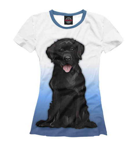 

Футболки Print Bar, Белый, Черный Лабрадор