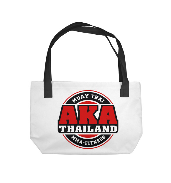 Пляжная сумка с изображением AKA Thailand цвета 