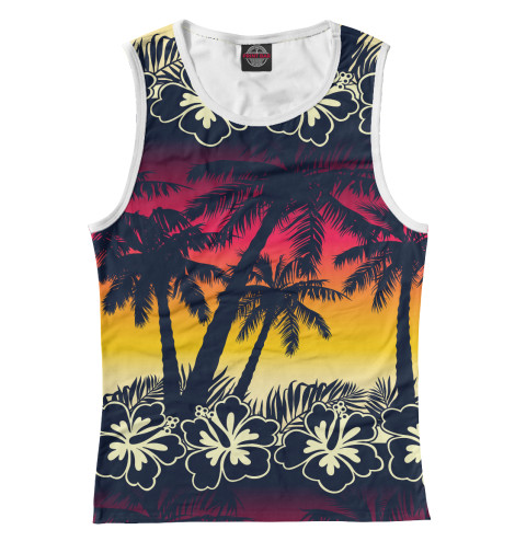 

Майки Print Bar, Белый, Тропики