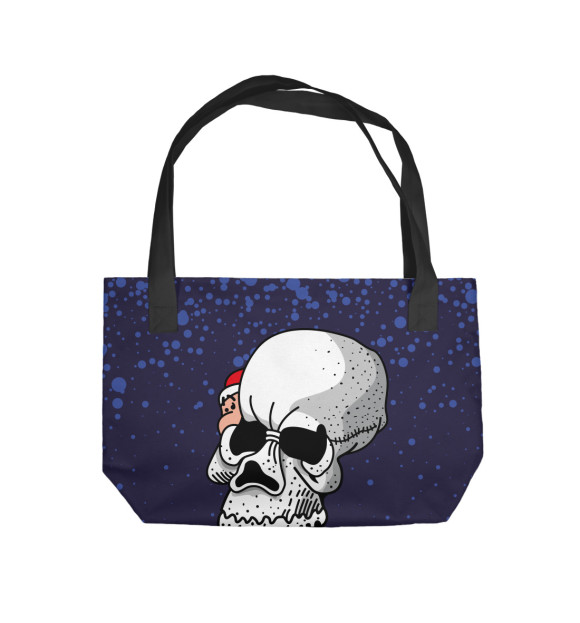 Пляжная сумка с изображением Cool Santa цвета 