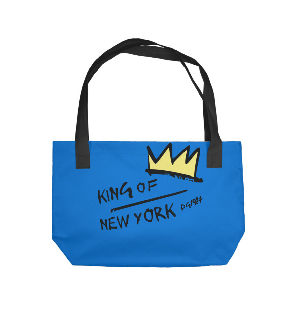 Пляжная сумка с притом King of New York цвета  Пляжная сумка с изображением King of New York цвета