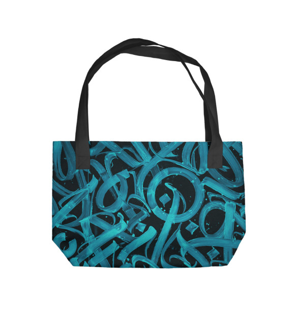 Пляжная сумка с изображением Стритарт цвета 