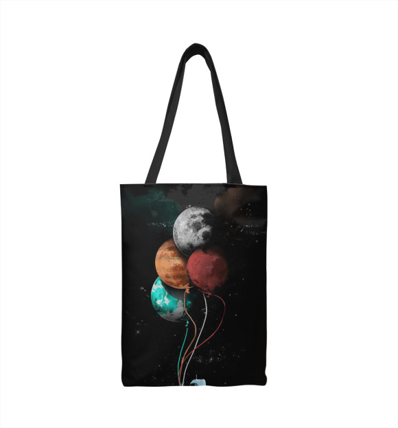Сумка-шоппер с изображением Гуляющий Астронавт цвета 