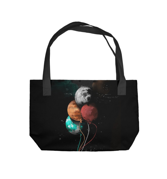 Пляжная сумка с изображением Гуляющий Астронавт цвета 