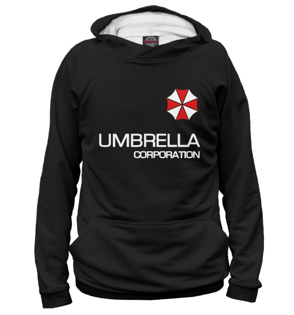 Мужское худи с изображением Umbrella Corp цвета Белый