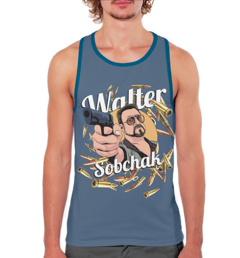 

Майки борцовки Print Bar, Белый, Большой Лебовски: Волтер Собчак