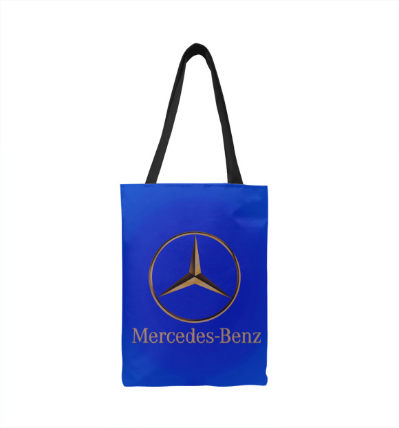 Сумка-шоппер с изображением Mercedes Benz цвета 