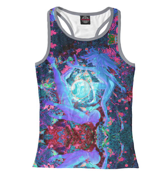 Женская майка-борцовка с изображением Body Trip цвета Белый