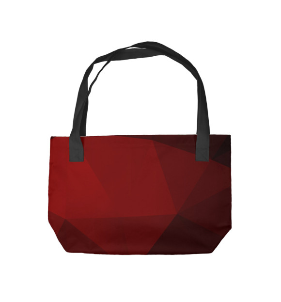 Пляжная сумка с изображением RedPoly цвета 