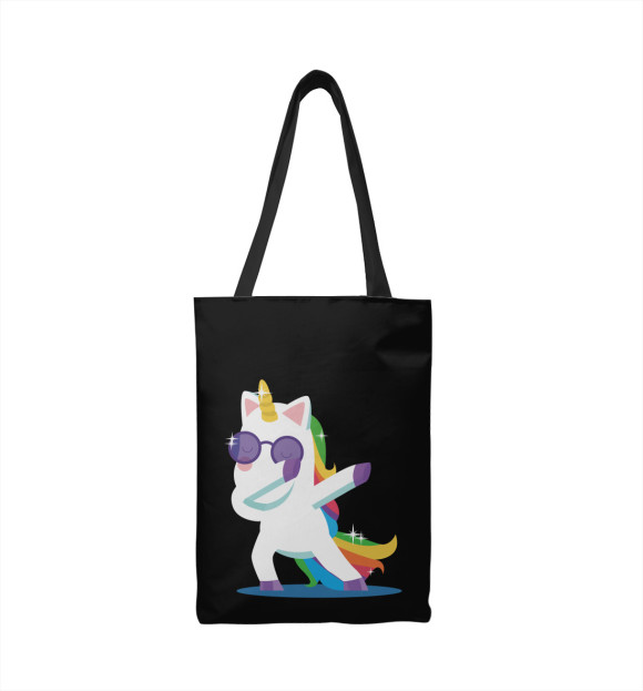 Сумка-шоппер с притом DAB Единорог цвета  Сумка-шоппер с изображением DAB Единорог цвета