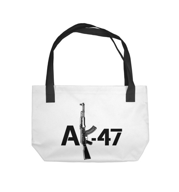 Пляжная сумка с притом Калаш цвета  Пляжная сумка с изображением Калаш цвета