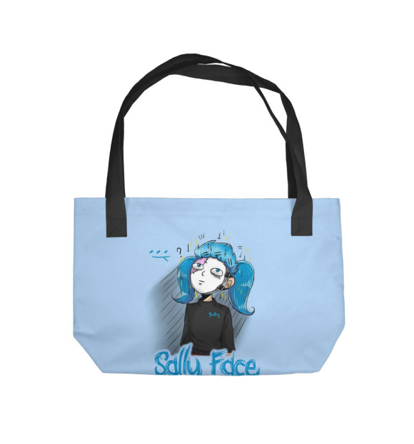 Пляжная сумка с изображением Sally Face цвета 