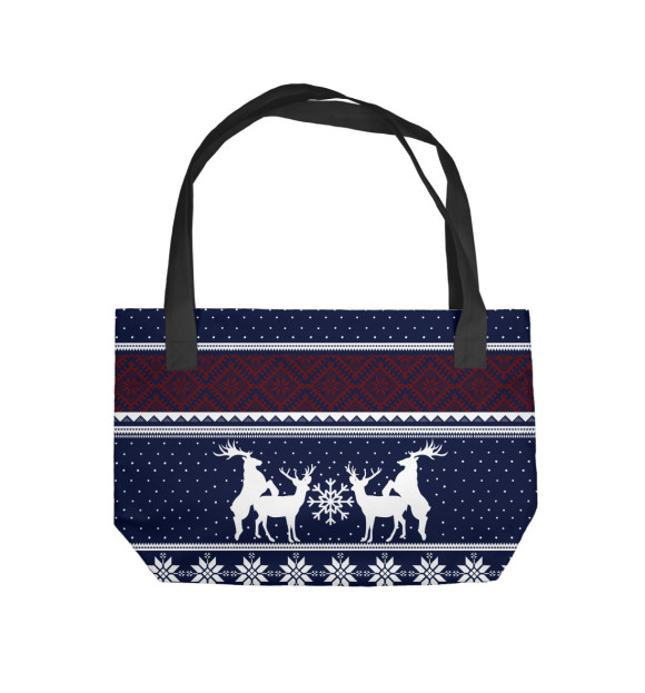 Пляжная сумка с изображением олени цвета 