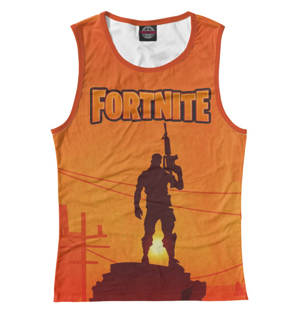 Женская майка с изображением Fortnite цвета Белый