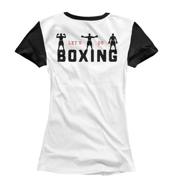 Футболка для девочек с изображением Boxing цвета Белый