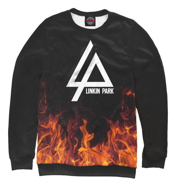 Мужской свитшот с изображением Linkin Park цвета Белый