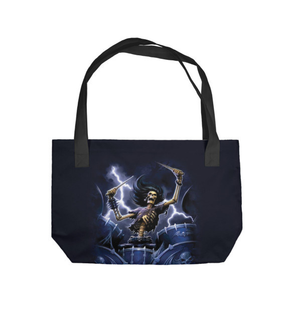Пляжная сумка с изображением Барабанщик цвета 