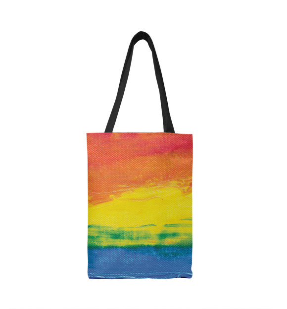 Сумка-шоппер с изображением Краски радуга цвета 