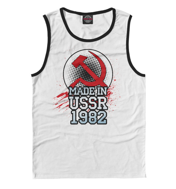 Майка для мальчика с изображением 1982 цвета Белый