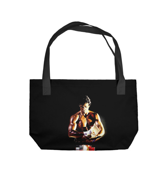 Пляжная сумка с изображением Рокки цвета 