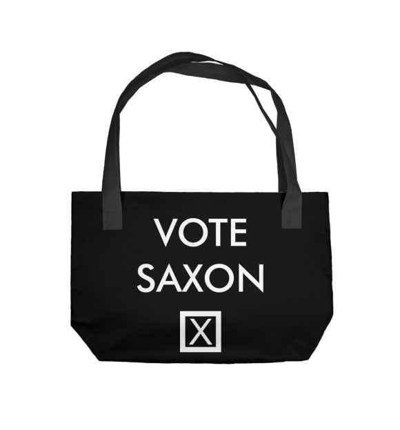 Пляжная сумка с изображением Vote Saxon цвета 