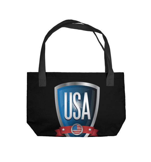Пляжная сумка с изображением USA цвета 
