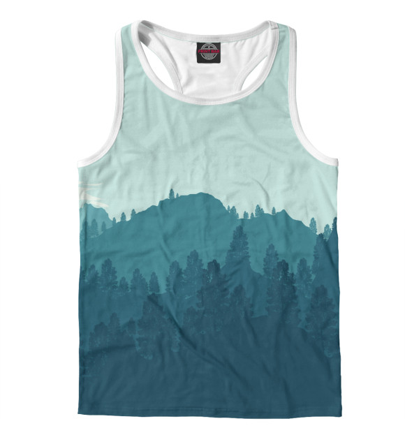 Мужская майка-борцовка с притом Firewatch цвета Белый Мужская майка-борцовка с изображением Firewatch цвета Белый