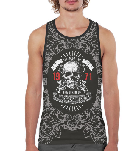 

Майки борцовки Print Bar, Белый, На Земле с 1971