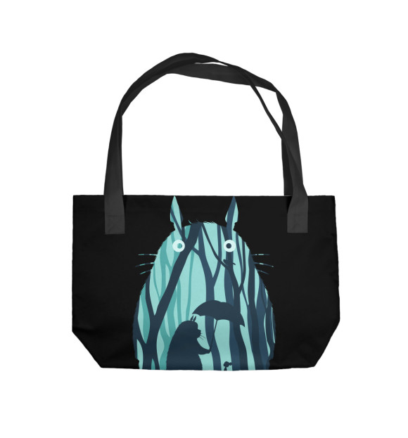 Пляжная сумка с изображением Тоторо цвета 