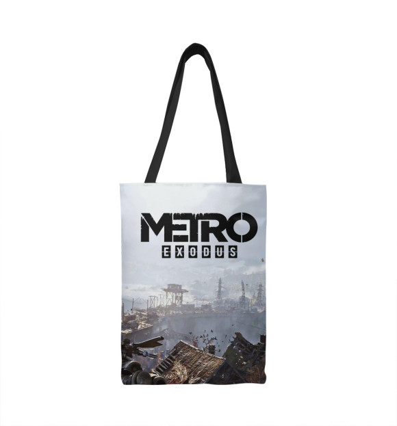 Сумка-шоппер с притом METRO EXODUS цвета  Сумка-шоппер с изображением METRO EXODUS цвета