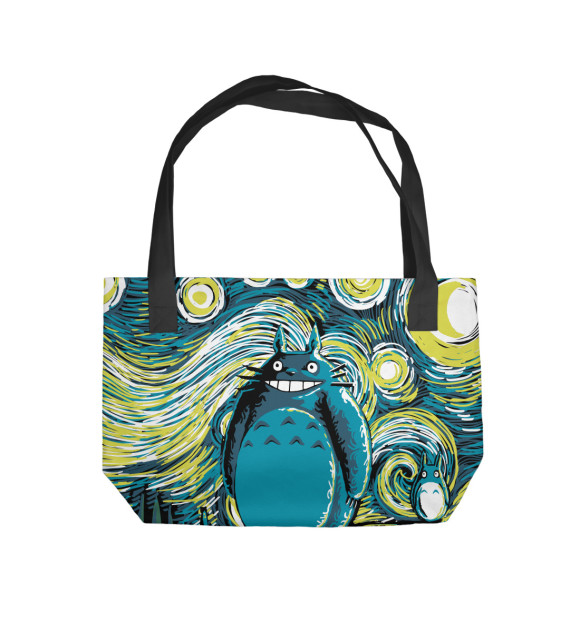 Пляжная сумка с изображением Звёздная ночь цвета 