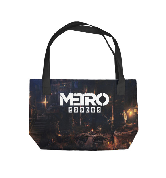 Пляжная сумка с притом METRO EXODUS цвета  Пляжная сумка с изображением METRO EXODUS цвета