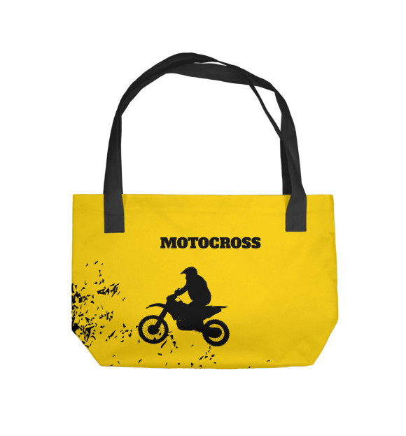 Пляжная сумка с изображением Motocross цвета 