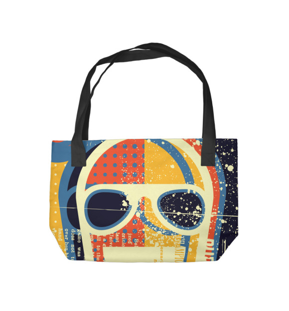 Пляжная сумка с изображением Психоделика цвета 