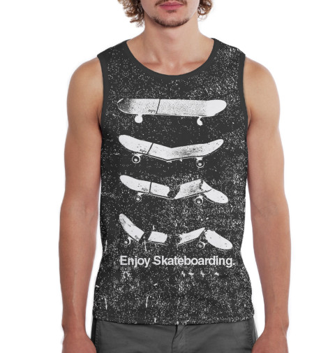 

Майки Print Bar, Белый, Enjoy Skateboarding