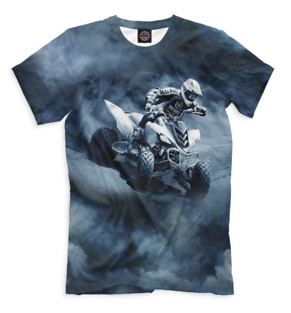 Футболка для мальчиков с изображением Квадроцикл цвета Белый