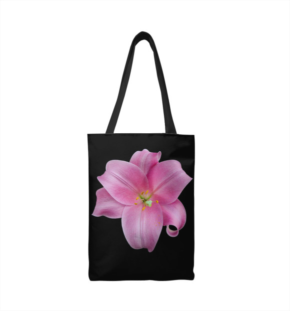 Сумка-шоппер с изображением Розовый цветок цвета 