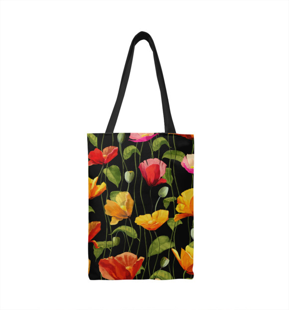Сумка-шоппер с изображением Тюльпаны цвета 