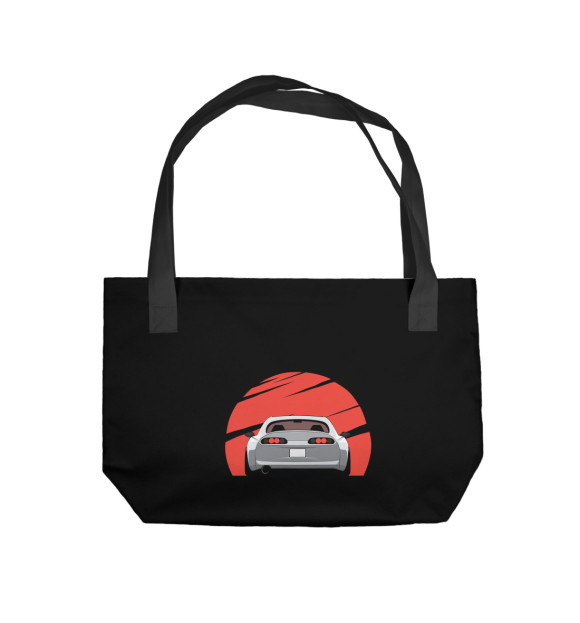 Пляжная сумка с изображением Jdm supra цвета 