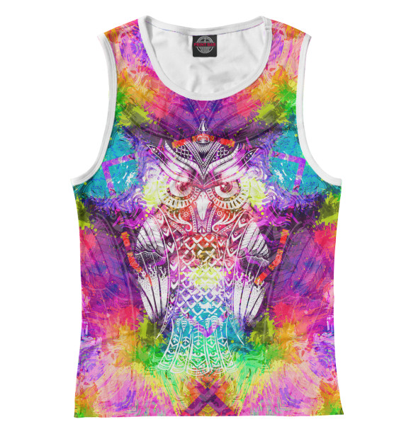 Майка для девочки с изображением Psystetic цвета Белый