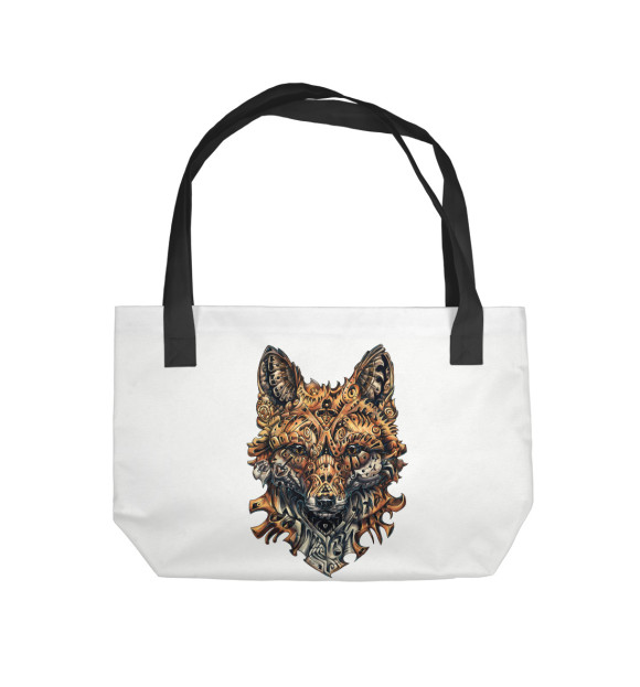 Пляжная сумка с изображением Железная лиса цвета 